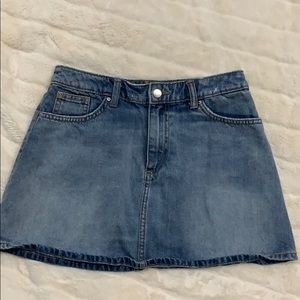High Waisted Jean Skirt